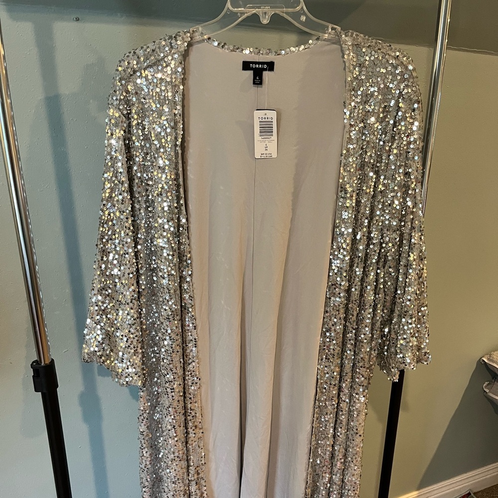 Torrid Sequin Kimono